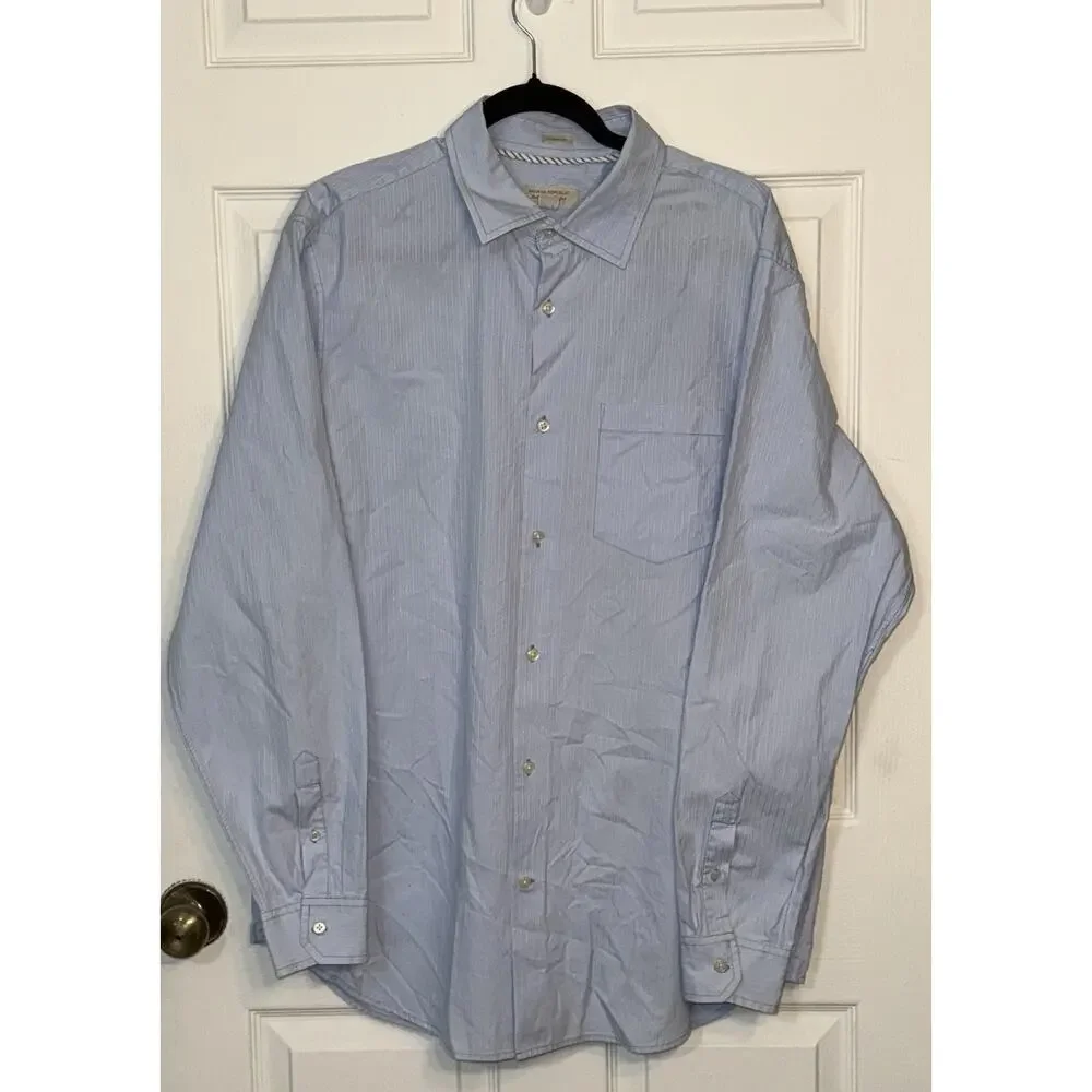 Banana Republic Shirt Classic Fit Men’s Light Blue Button Up Long Sleeve (XL)‎